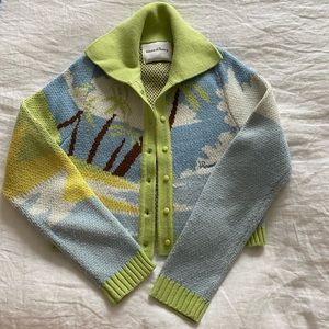 House of Sunny Palm Tree Cardigan